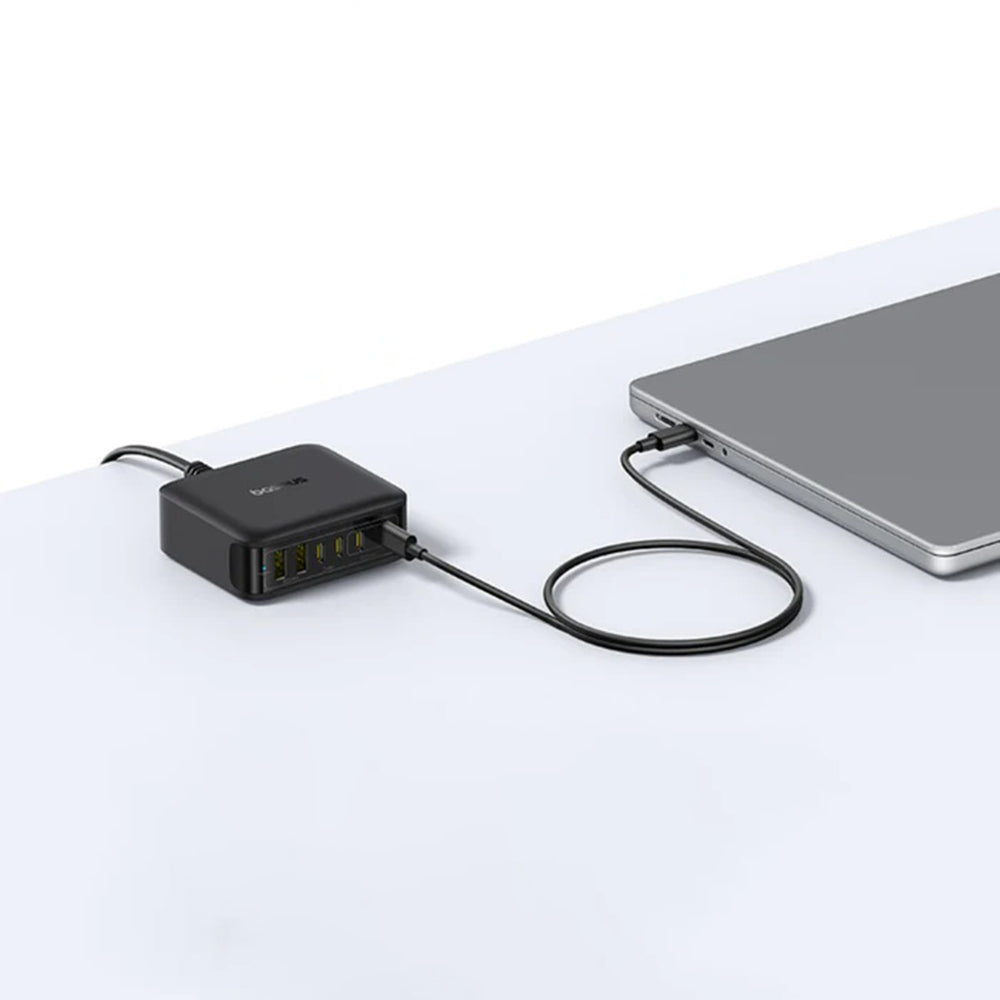 Baseus EnerFill FH21 töltőállomás, 120W, 3.25A, 2 x USB-A - 4 x USB-C, Fekete E0120T00