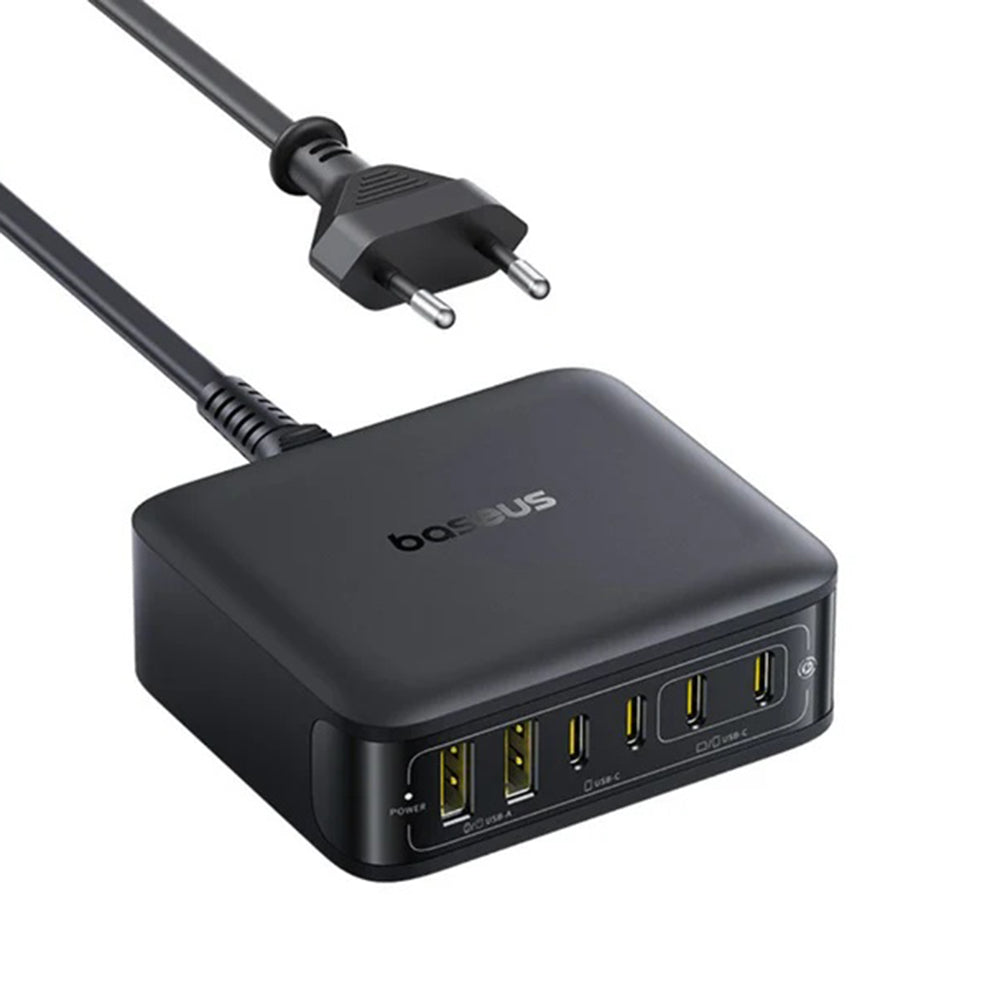 Baseus EnerFill FH21 töltőállomás, 120W, 3.25A, 2 x USB-A - 4 x USB-C, Fekete E0120T00