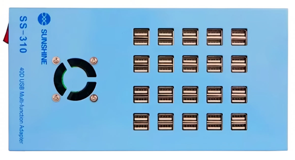 Sunshine SS-310 állomás töltő, 40 x USB-A, kék