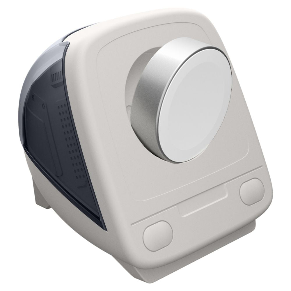 Spigen C1 Classic tartó Apple Watch Series vezeték nélküli töltőhöz, Szürke AMP09340