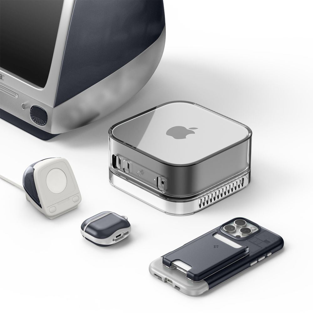 Spigen C1 Classic tartó Apple Watch Series vezeték nélküli töltőhöz, Szürke AMP09340