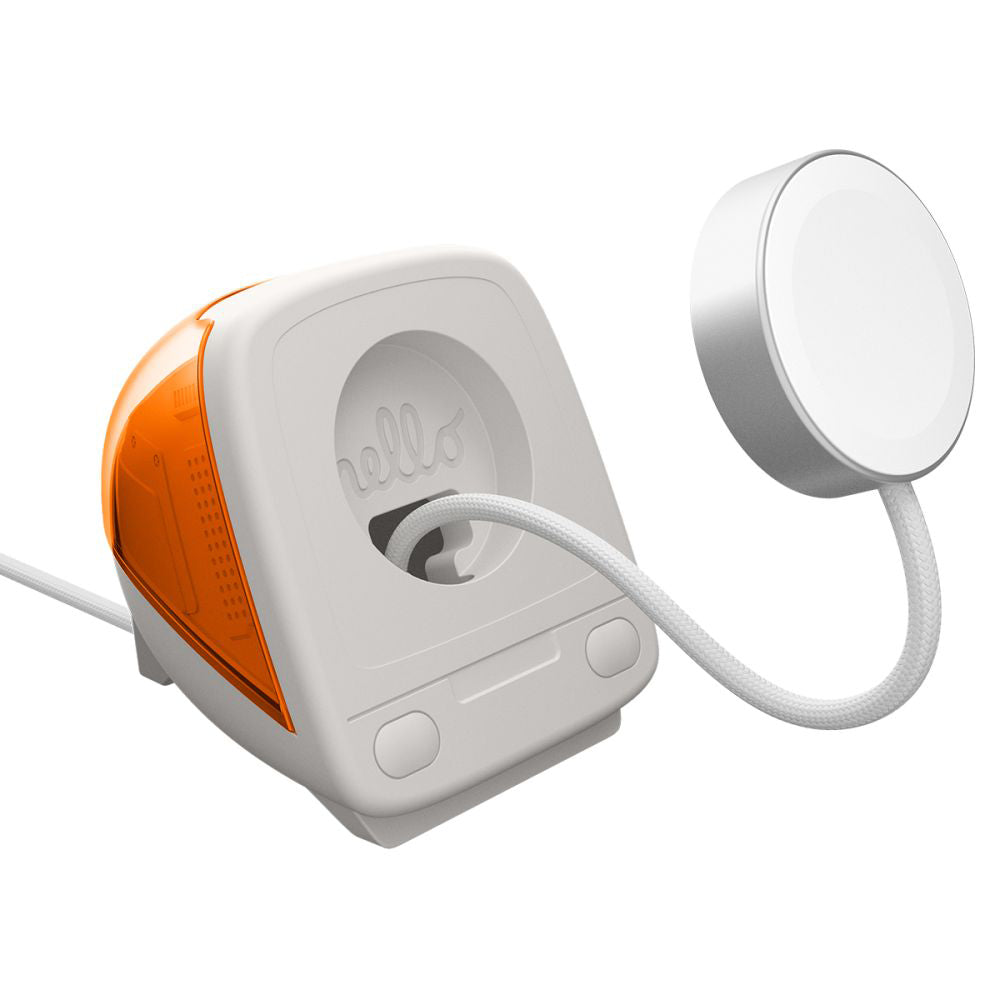 Spigen C1 Classic tartó Apple Watch sorozatú vezeték nélküli töltőhöz, Narancssárga
