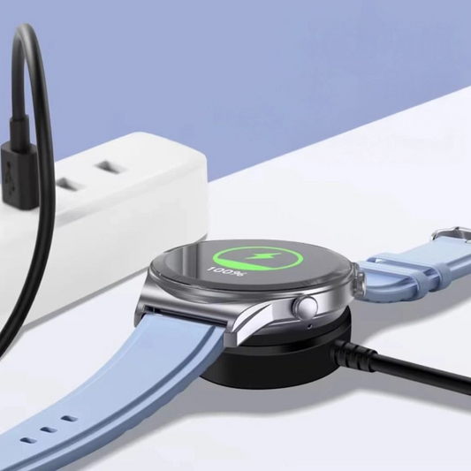Tech-Protect MC03 Ultraboost vezeték nélküli töltő Samsung Galaxy Watch sorozathoz, USB-A, Fekete
