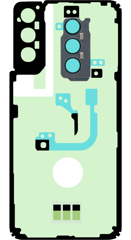 Samsung Galaxy S21+ 5G G996 Akkufedél Ragasztó Készlet, Service Pack GH82-24565A