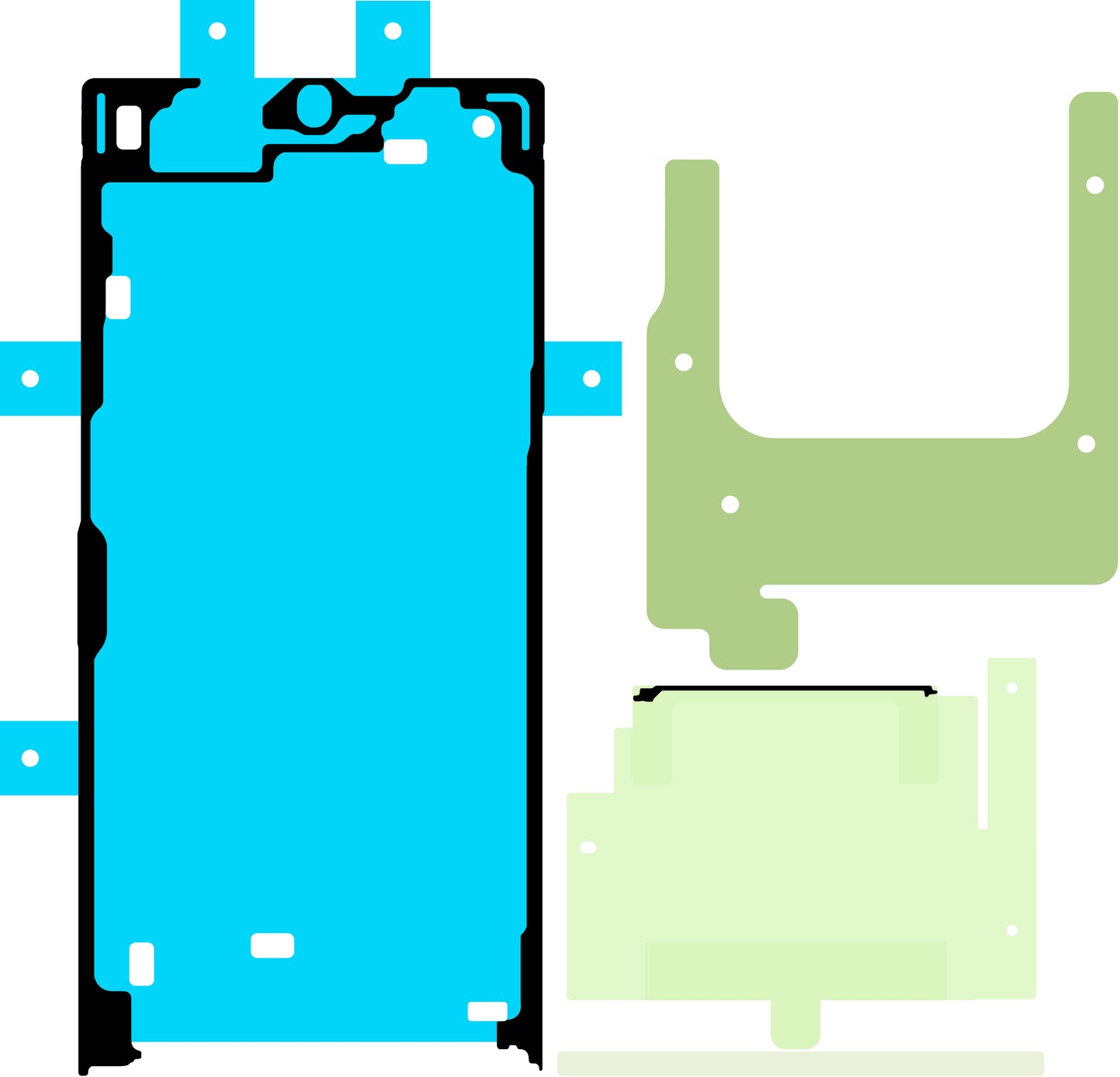 Kit Ragasztó Kijelző Samsung Galaxy S24 Ultra S928, Service Pack GH82-33544A