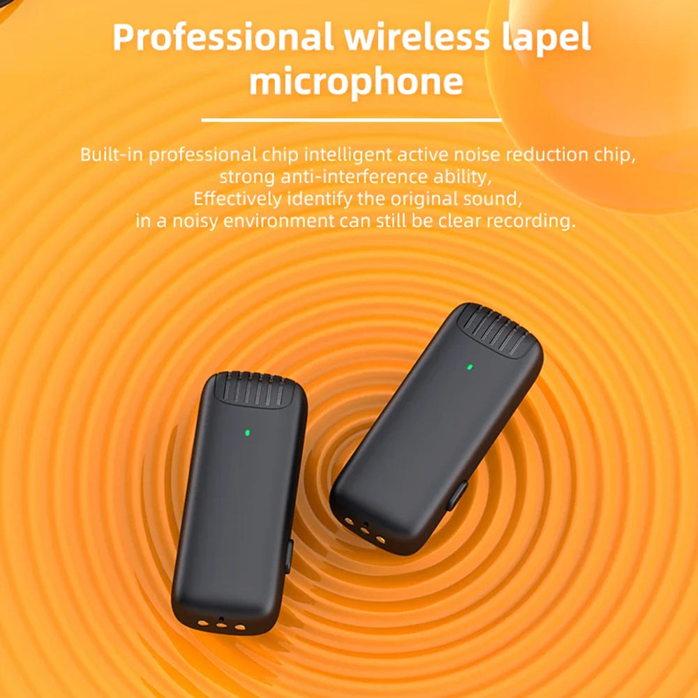Techsuit LW4 Lavalier, USB-C, 2 darabos készlet, Fekete