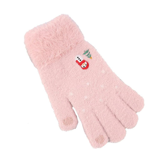 Techsuit Női Téli Érintőképernyős Kesztyű ST0011, Méret 17cm, Rózsaszín