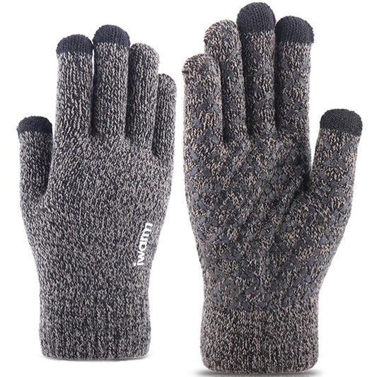 Iwarm ST0005 érintőképernyős téli kesztyű, 21 cm méret, szürke