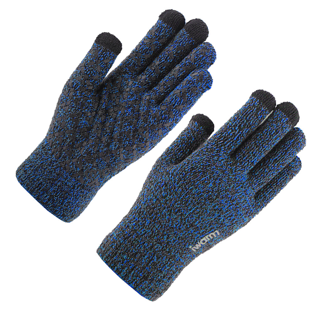 Iwarm ST0018 érintőképernyős téli kesztyű, 23 cm méret, kék