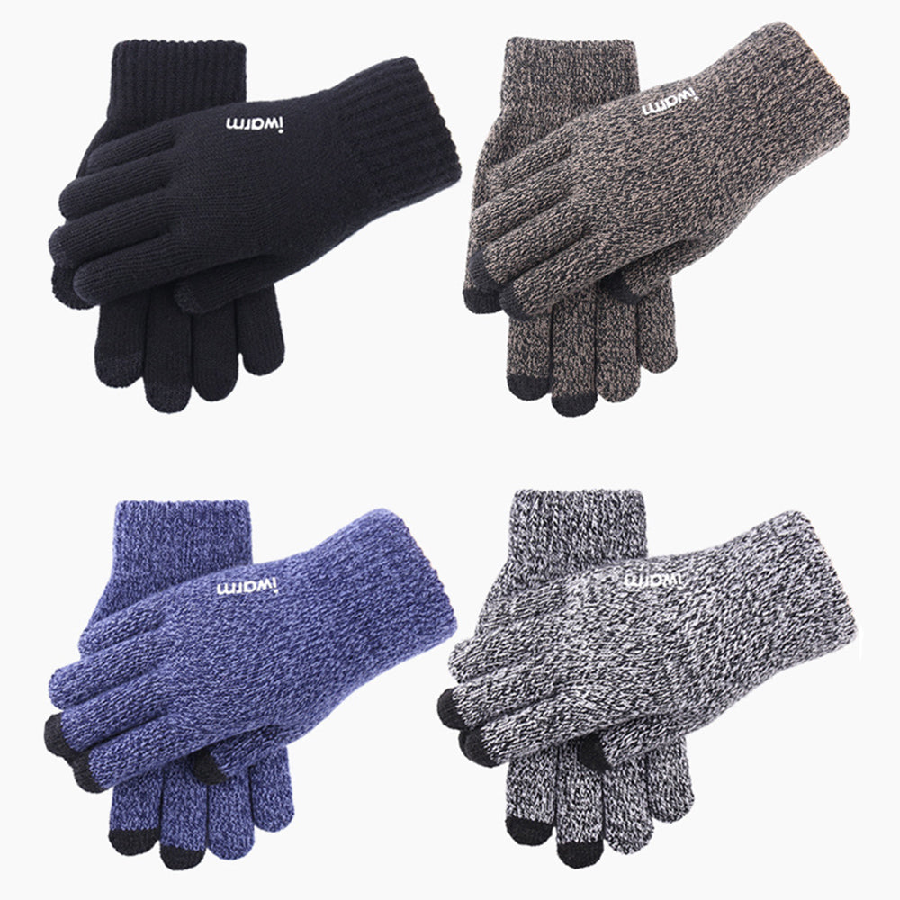 Iwarm ST0018 érintőképernyős téli kesztyű, 23 cm méret, kék