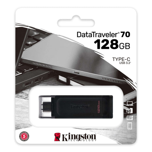 Kingston DT70 USB-C külső memória, 128 Gb DT70/128GB
