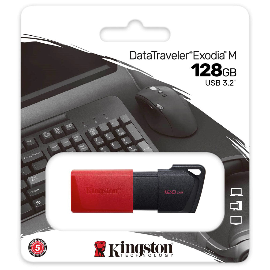 Kingston DT Exodia M USB-A 3.2 külső memória, 128GB DTXM/128GB