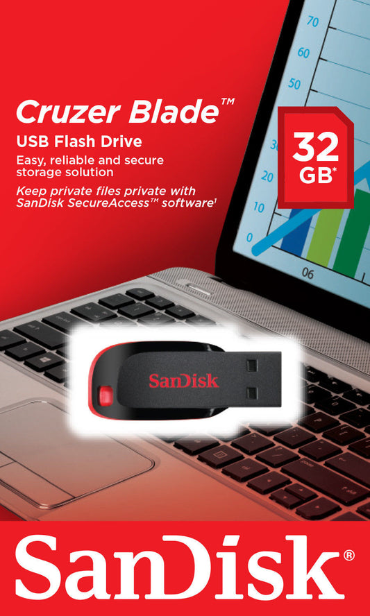 SanDisk Cruzer Blade USB-A külső memória 32 GB SDCZ50-032G-B35