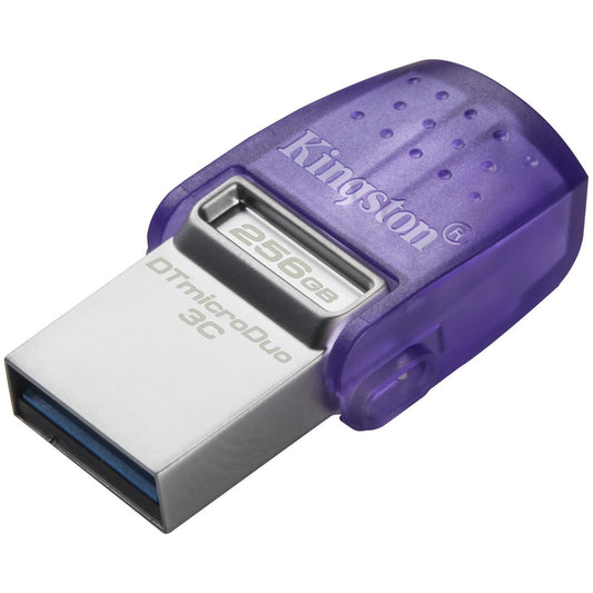 Külső memória USB-A - USB-C Kingston microDuo 3C, 256Gb DTDUO3CG3/256GB