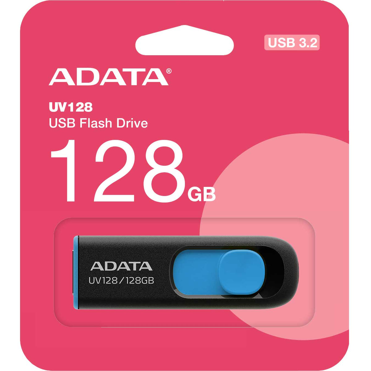 Külső USB-A 3.2 Adata UV128 memória, 128Gb AUV128-128G-RBE