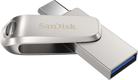 Külső memória USB-A 3.2 / USB-C SanDisk Ultra Luxe Dual Drive, 512Gb SDDDC4-512G-G46