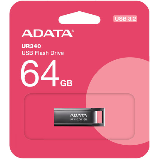 Adata UR340 USB-A 3.2 külső memória USB-A 3.2, 64Gb AROY-UR340-64GBK