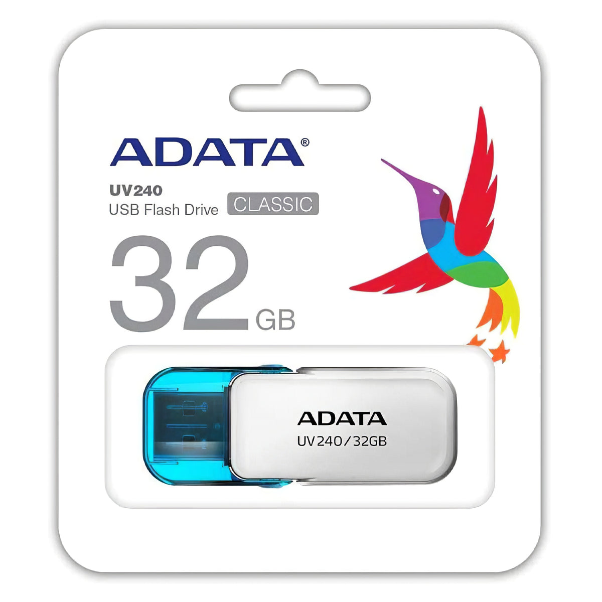 External USB-A Memory USB-A Adata UV240, 32Gb AUV240-32G-RWH AUV240-32G-RWH