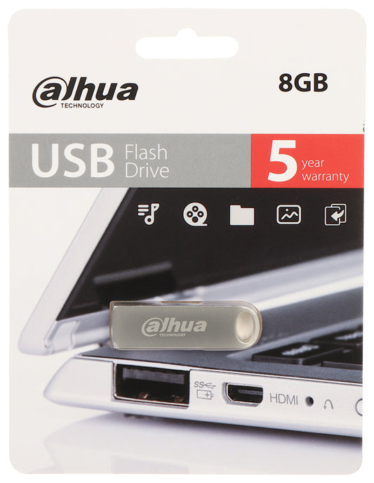 Dahua USB-A külső memória USB-A, 8Gb DHI-USB-U106-20-8GB