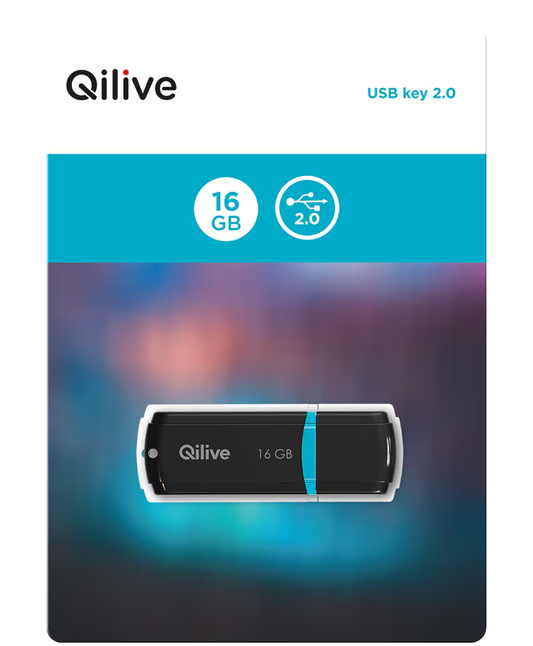 Külső memória USB-A Qilive C160, 16Gb EKMMD16GC160QL