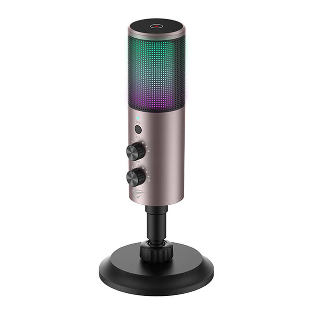 HAVIT GK61 mikrofon, RGB, USB-C, Szürke