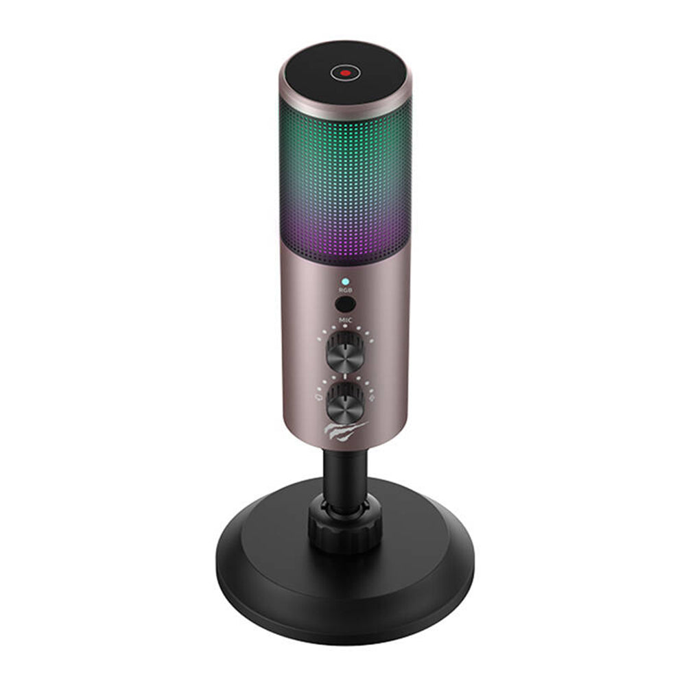 HAVIT GK61 mikrofon, RGB, USB-C, Szürke