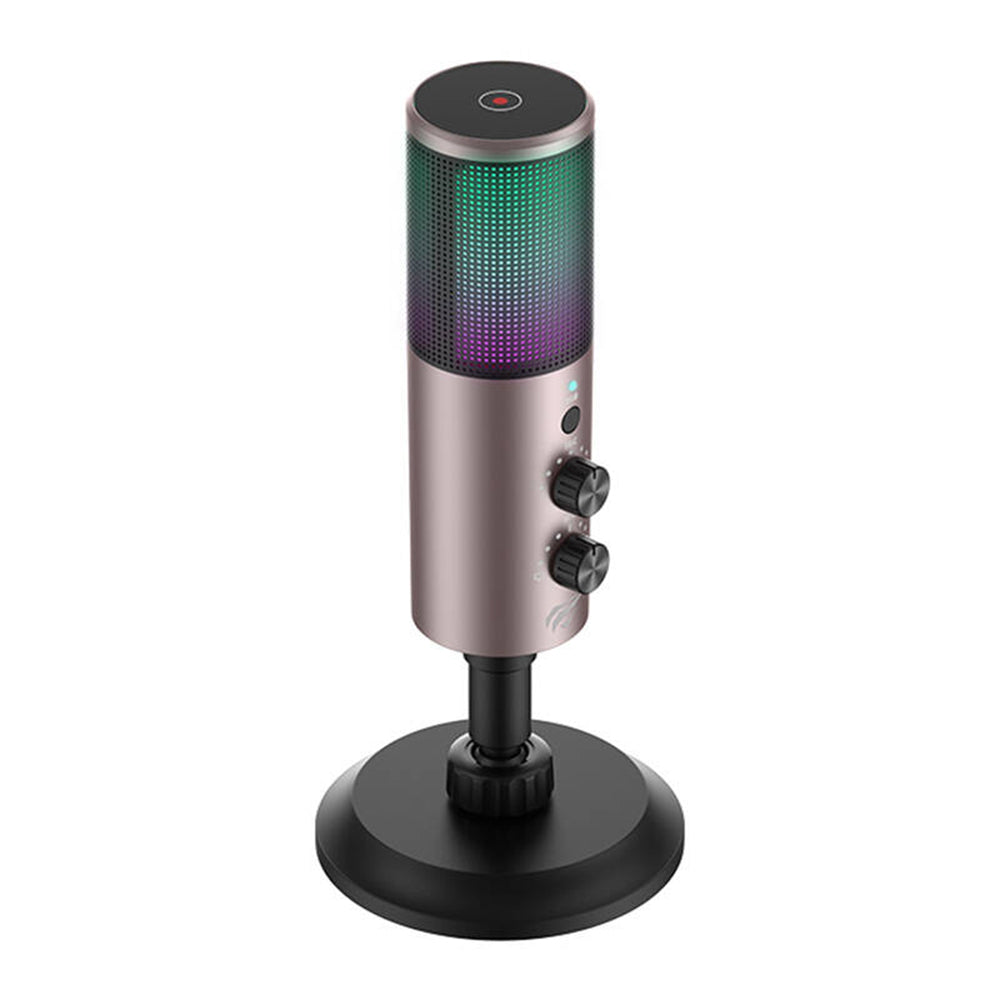 HAVIT GK61 mikrofon, RGB, USB-C, Szürke