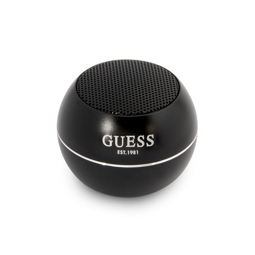 Guess hordozható Bluetooth hangszóró, 3W, fekete