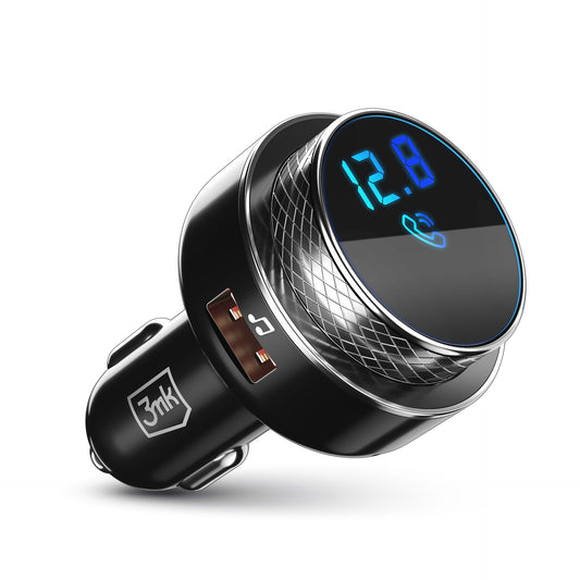 Bluetooth FM modulátor 3MK Hyper Car, 2 x USB-A - 1 x microSD