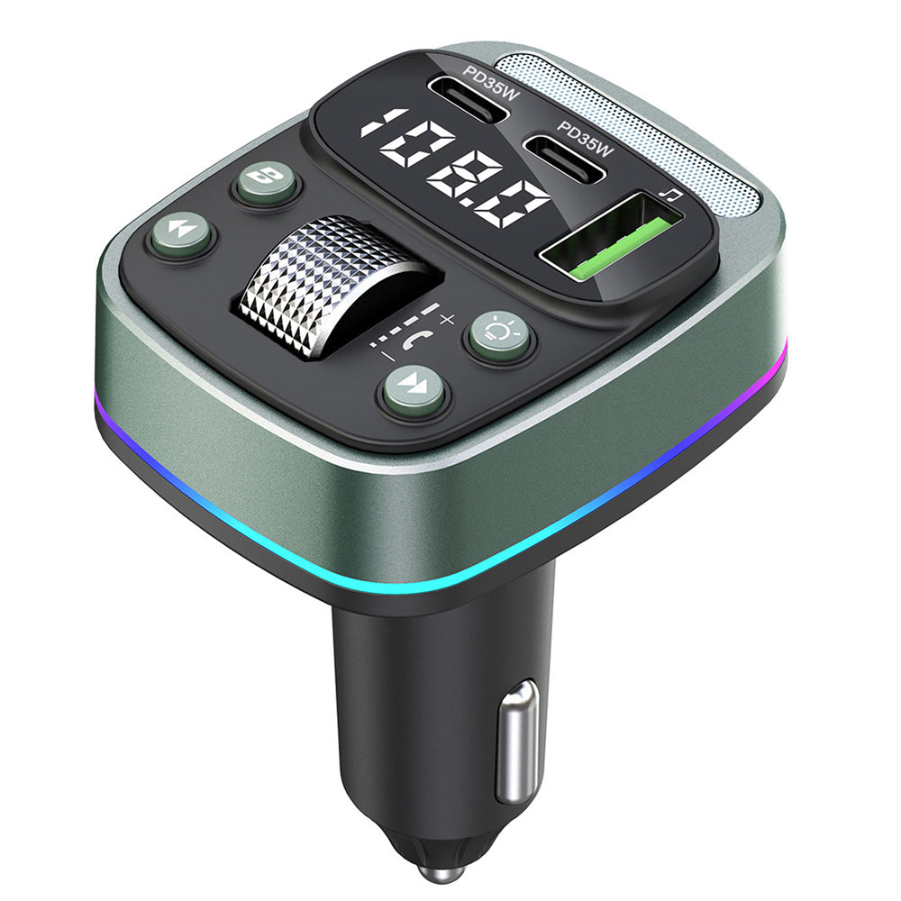FM Bluetooth modulátor Techsuit EchoDrive, 1 x USB-A - 2 x USB-C