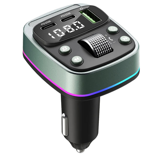 FM Bluetooth modulátor Techsuit EchoDrive, 1 x USB-A - 2 x USB-C
