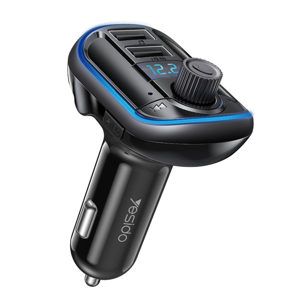 FM Bluetooth modulátor Yesido Y44, 2 x USB-A - 1 x microSD