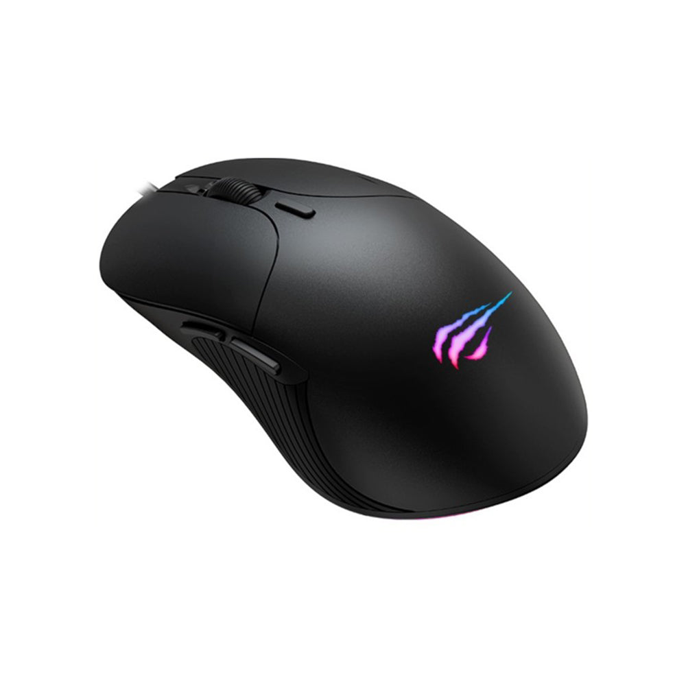 Gaming egér vezetékes USB HAVIT MS1020WB, RGB, 2400DPI, Fekete