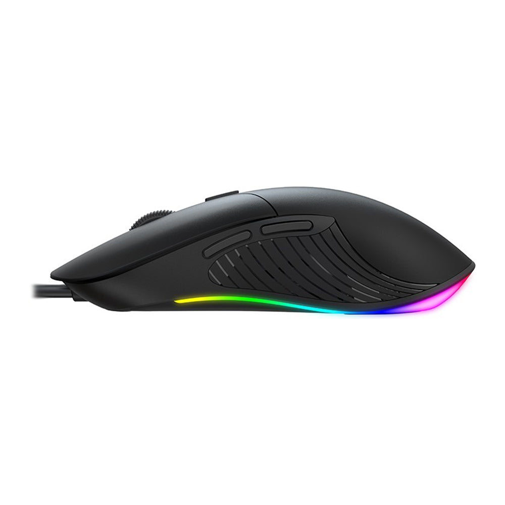 Gaming egér vezetékes USB HAVIT MS1020WB, RGB, 2400DPI, Fekete