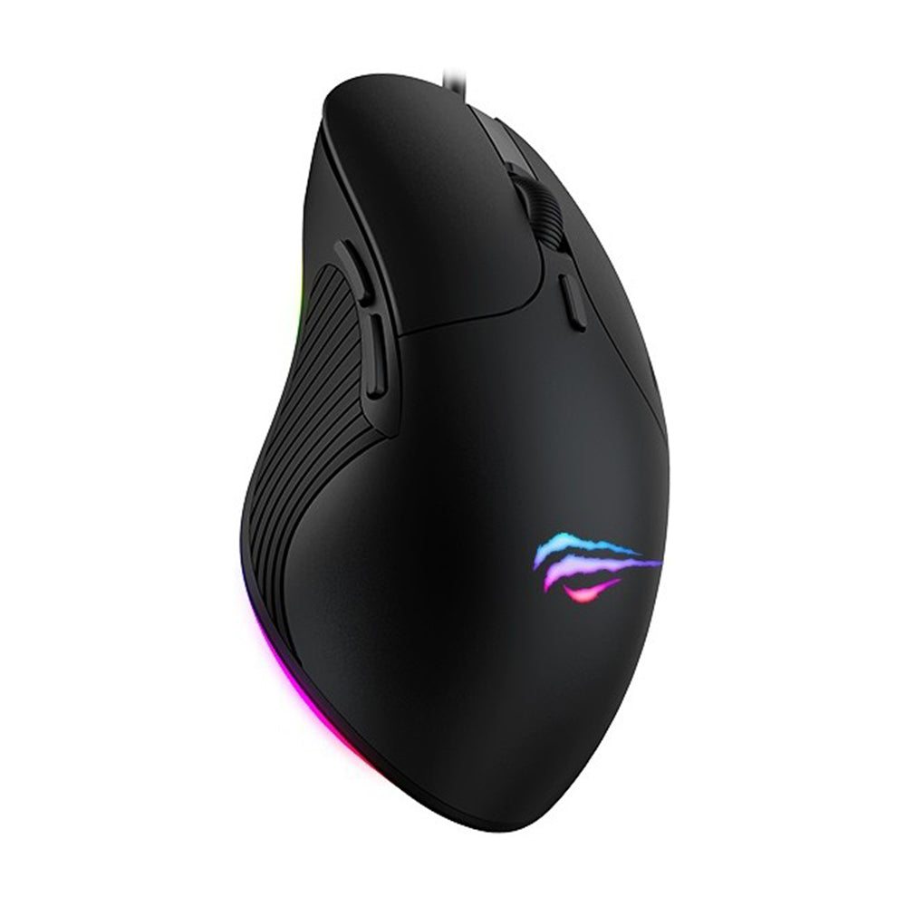 Gaming egér vezetékes USB HAVIT MS1020WB, RGB, 2400DPI, Fekete