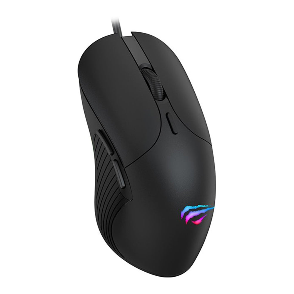Gaming egér vezetékes USB HAVIT MS1020WB, RGB, 2400DPI, Fekete
