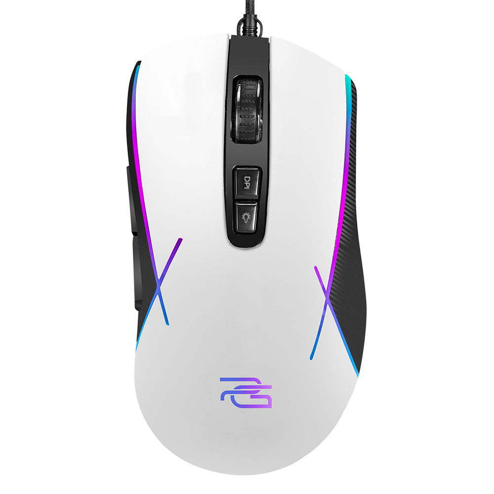 Gaming egér Wired USB Proove Defiant, RGB, 7200DPI, Fehér CMDE00000101