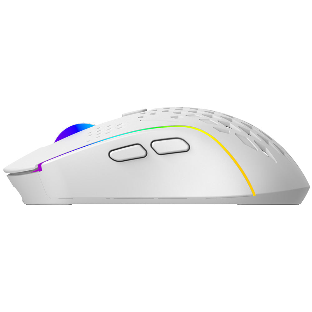 Proove Buzz vezeték nélküli gaming egér, RGB, 800DPI - 4800DPI, fehér WMBU00022402