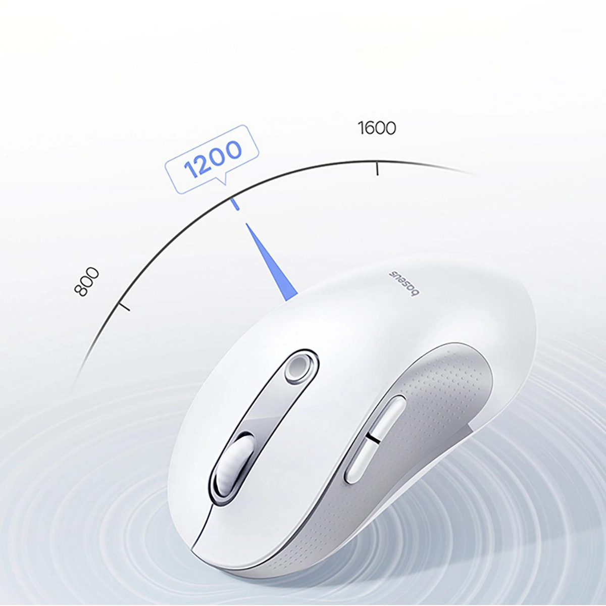 Baseus F02 vezeték nélküli egér, 4000DPI, BT / Wi-Fi, Fehér B0203202