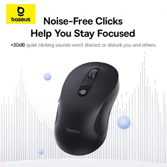 Baseus F02 vezeték nélküli egér, 1600DPI, BT / Wi-Fi, Fekete B0203203