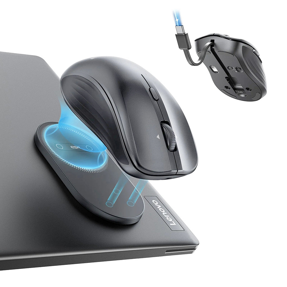 Vezeték nélküli ESR MagMouse egér, 800DPI - 4800DPI, szürke