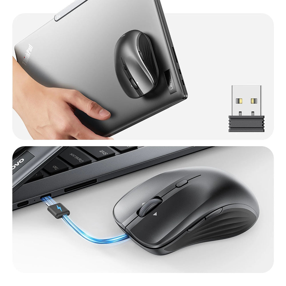 Vezeték nélküli ESR MagMouse egér, 800DPI - 4800DPI, szürke
