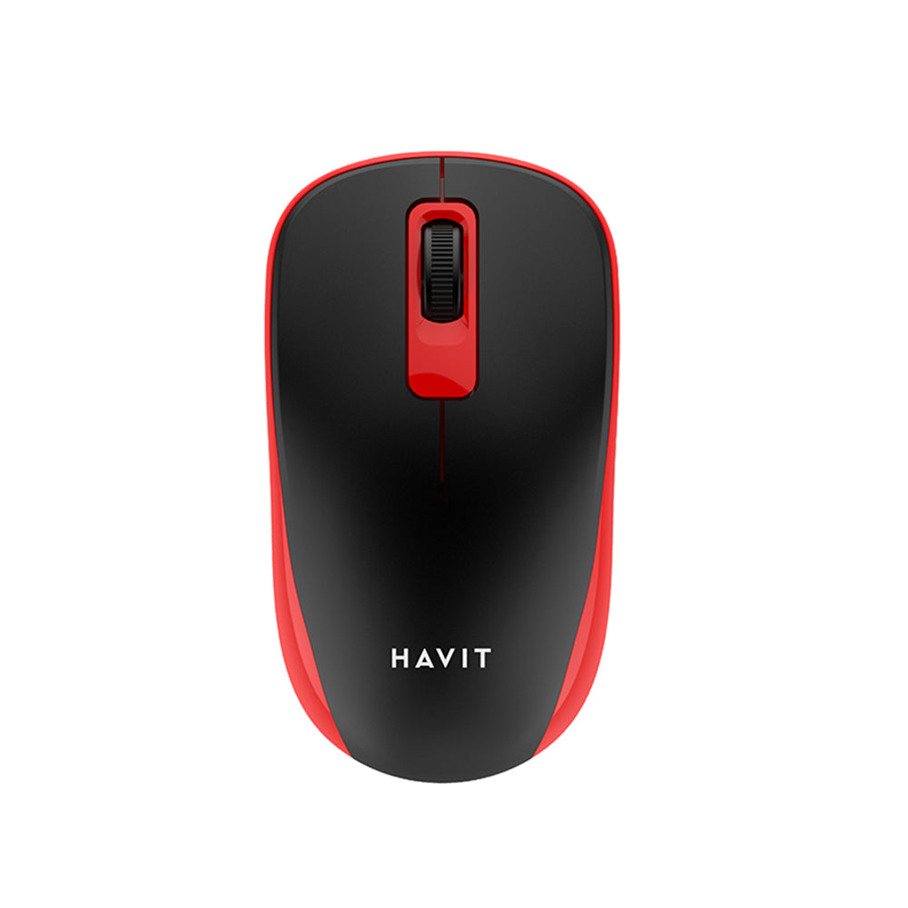 HAVIT MS626GT vezeték nélküli egér, 1200DPI, fekete-piros
