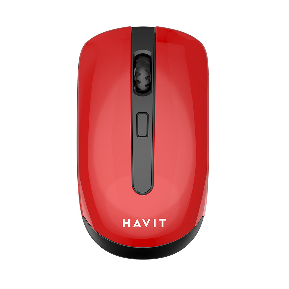 HAVIT MS989GT vezeték nélküli egér, 800DPI - 1600DPI, fekete-piros