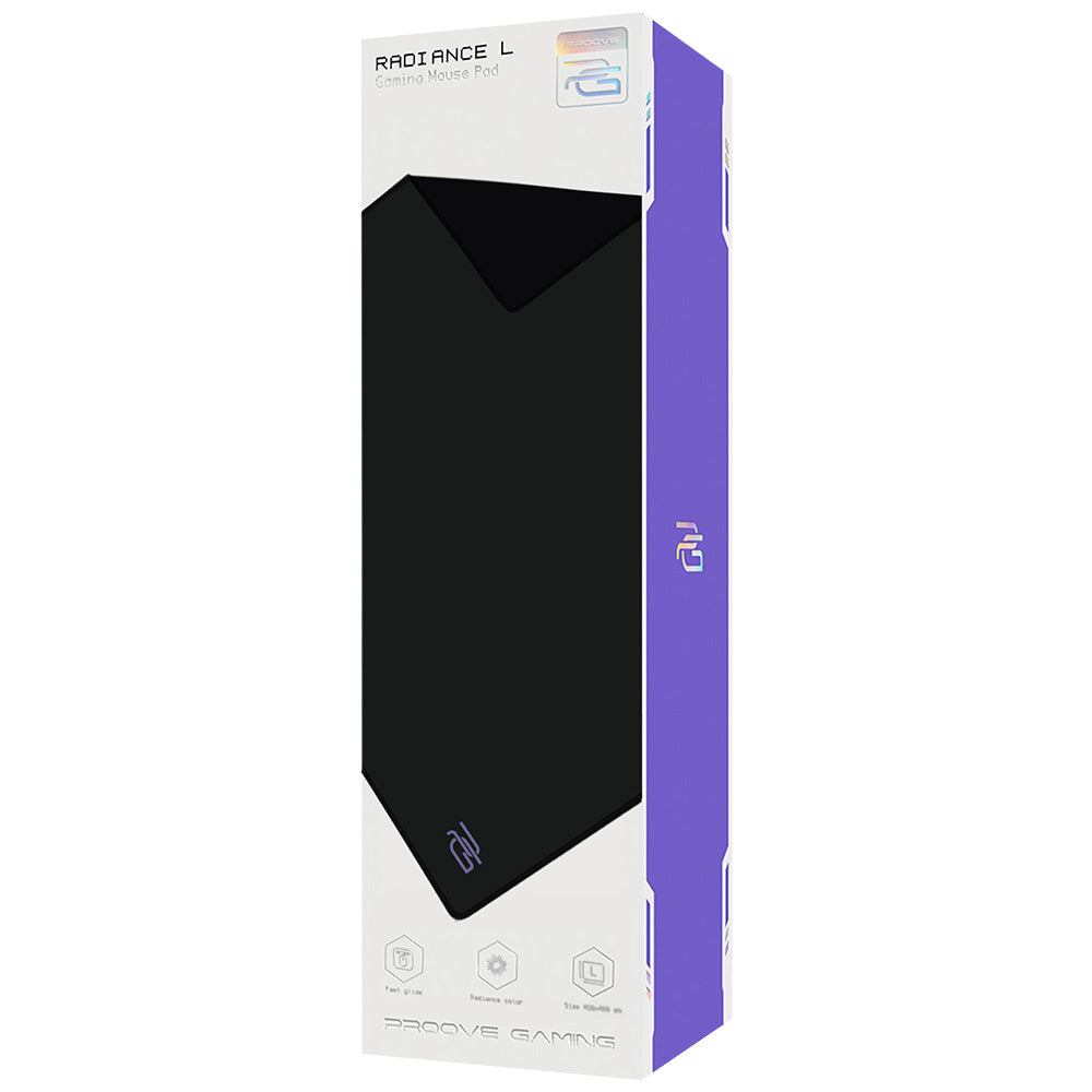 MousePad Proove Radiance, 450mm x 400mm x 3mm, Fekete MPRD00200001
