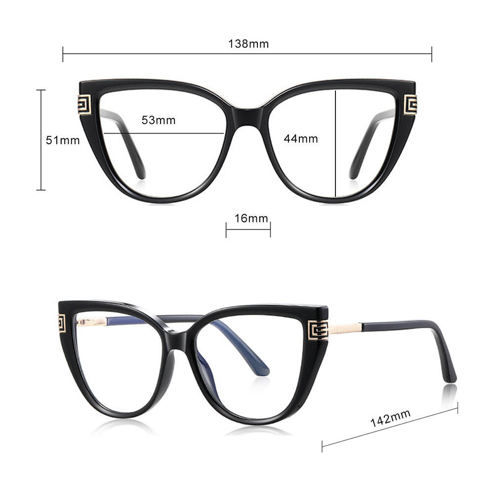 Számítógépes szemüveg női Techsuit 2259, kékfény-szűrős, piros