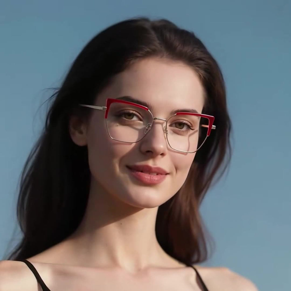 Techsuit 3156 női számítógépes szemüveg, kékfény elleni, fekete-arany