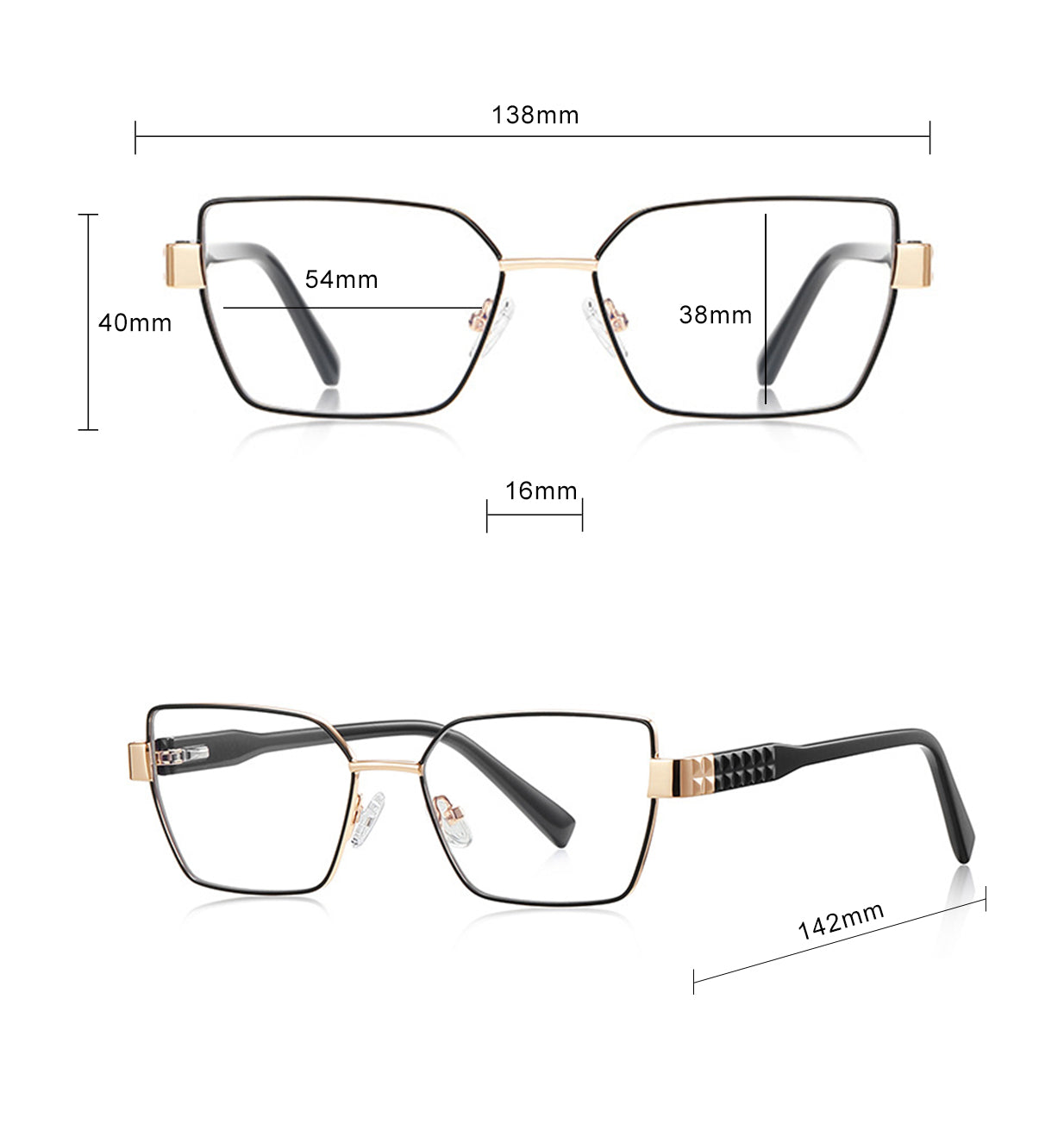 Techsuit 3169 számítógépes női szemüveg, kékfény elleni, barna
