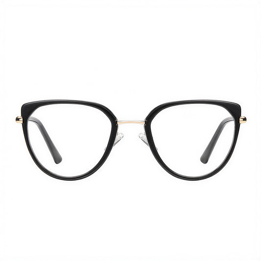 Techsuit 82290 női számítógépes szemüveg, Anti-Blue Light, fekete-arany