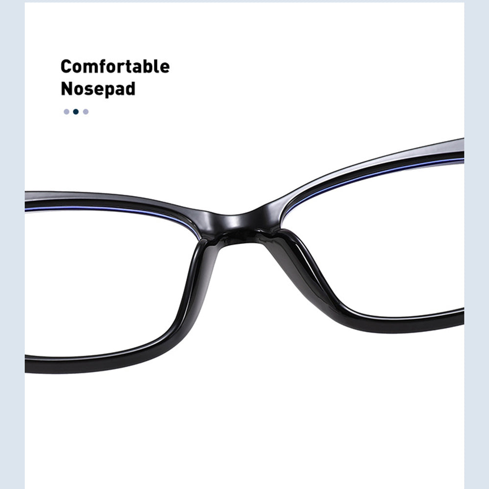 Techsuit Női Számítógépes Szemüveg PC28016-C1, Kékfény Szűrős, Fekete